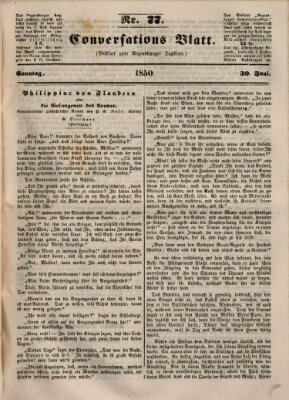 Regensburger Conversations-Blatt (Regensburger Tagblatt) Sonntag 30. Juni 1850