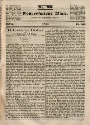 Regensburger Conversations-Blatt (Regensburger Tagblatt) Freitag 26. Juli 1850