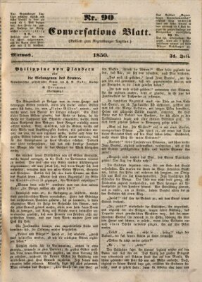 Regensburger Conversations-Blatt (Regensburger Tagblatt) Mittwoch 31. Juli 1850