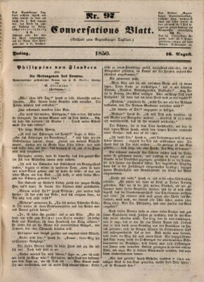 Regensburger Conversations-Blatt (Regensburger Tagblatt) Freitag 16. August 1850