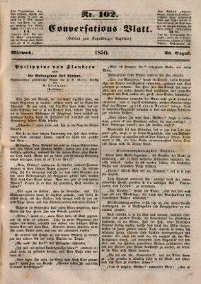 Regensburger Conversations-Blatt (Regensburger Tagblatt) Mittwoch 28. August 1850