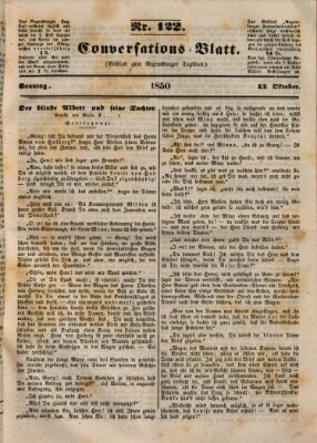 Regensburger Conversations-Blatt (Regensburger Tagblatt) Sonntag 13. Oktober 1850