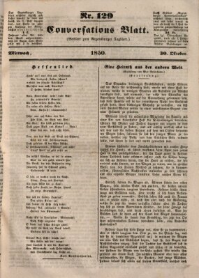 Regensburger Conversations-Blatt (Regensburger Tagblatt) Mittwoch 30. Oktober 1850