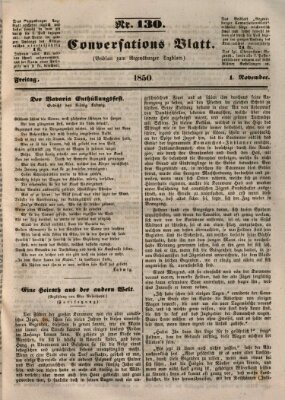 Regensburger Conversations-Blatt (Regensburger Tagblatt) Freitag 1. November 1850