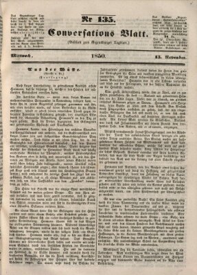 Regensburger Conversations-Blatt (Regensburger Tagblatt) Mittwoch 13. November 1850