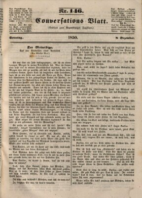 Regensburger Conversations-Blatt (Regensburger Tagblatt) Sonntag 8. Dezember 1850