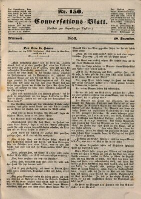 Regensburger Conversations-Blatt (Regensburger Tagblatt) Mittwoch 18. Dezember 1850