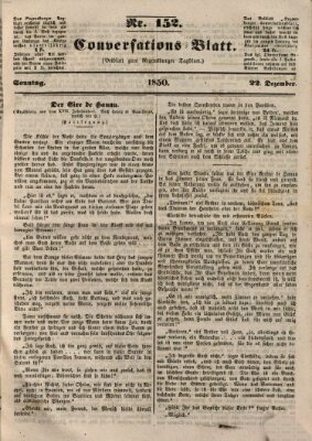 Regensburger Conversations-Blatt (Regensburger Tagblatt) Sonntag 22. Dezember 1850