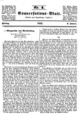 Regensburger Conversations-Blatt (Regensburger Tagblatt) Freitag 9. Januar 1852