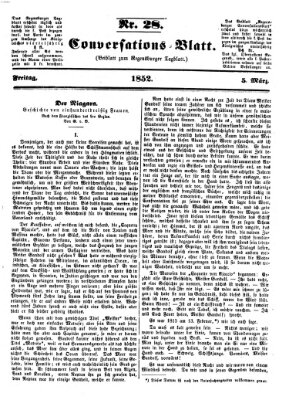 Regensburger Conversations-Blatt (Regensburger Tagblatt) Freitag 5. März 1852