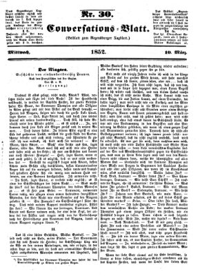 Regensburger Conversations-Blatt (Regensburger Tagblatt) Mittwoch 10. März 1852
