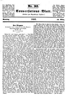 Regensburger Conversations-Blatt (Regensburger Tagblatt) Sonntag 14. März 1852