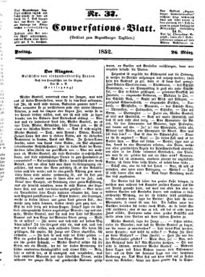 Regensburger Conversations-Blatt (Regensburger Tagblatt) Freitag 26. März 1852