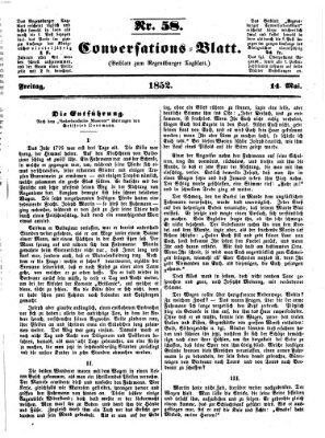 Regensburger Conversations-Blatt (Regensburger Tagblatt) Freitag 14. Mai 1852