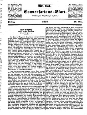 Regensburger Conversations-Blatt (Regensburger Tagblatt) Freitag 28. Mai 1852