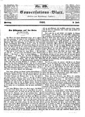 Regensburger Conversations-Blatt (Regensburger Tagblatt) Freitag 2. Juli 1852