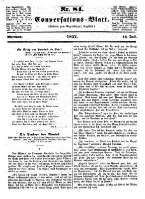 Regensburger Conversations-Blatt (Regensburger Tagblatt) Mittwoch 14. Juli 1852