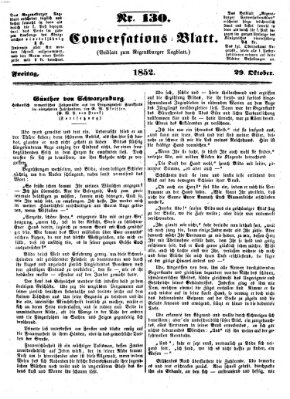 Regensburger Conversations-Blatt (Regensburger Tagblatt) Freitag 29. Oktober 1852