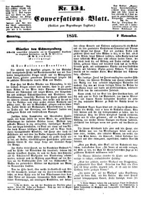 Regensburger Conversations-Blatt (Regensburger Tagblatt) Sonntag 7. November 1852