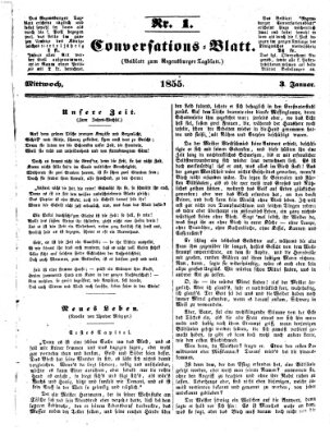 Regensburger Conversations-Blatt (Regensburger Tagblatt) Mittwoch 3. Januar 1855