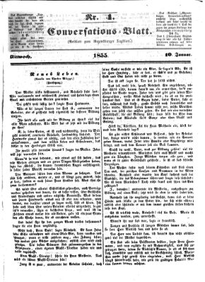 Regensburger Conversations-Blatt (Regensburger Tagblatt) Mittwoch 10. Januar 1855