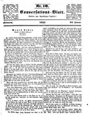 Regensburger Conversations-Blatt (Regensburger Tagblatt) Mittwoch 24. Januar 1855