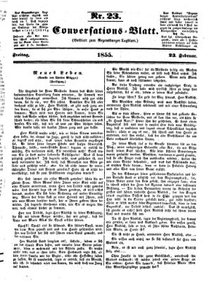 Regensburger Conversations-Blatt (Regensburger Tagblatt) Freitag 23. Februar 1855