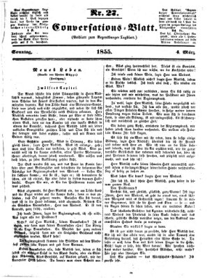 Regensburger Conversations-Blatt (Regensburger Tagblatt) Sonntag 4. März 1855