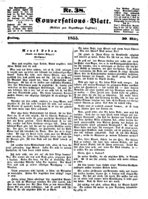 Regensburger Conversations-Blatt (Regensburger Tagblatt) Freitag 30. März 1855