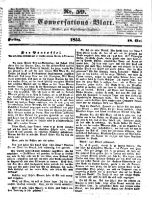 Regensburger Conversations-Blatt (Regensburger Tagblatt) Freitag 18. Mai 1855