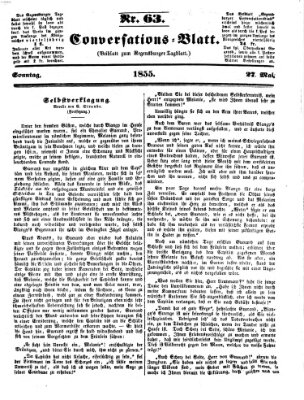 Regensburger Conversations-Blatt (Regensburger Tagblatt) Sonntag 27. Mai 1855