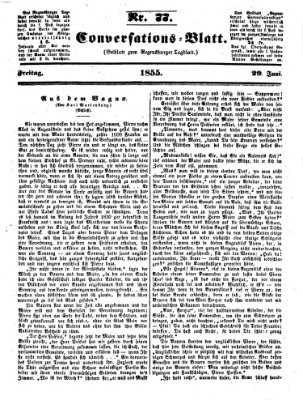 Regensburger Conversations-Blatt (Regensburger Tagblatt) Freitag 29. Juni 1855