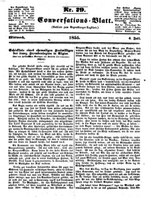 Regensburger Conversations-Blatt (Regensburger Tagblatt) Mittwoch 4. Juli 1855