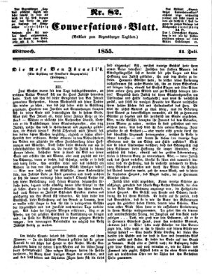 Regensburger Conversations-Blatt (Regensburger Tagblatt) Mittwoch 11. Juli 1855