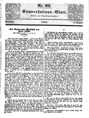 Regensburger Conversations-Blatt (Regensburger Tagblatt) Sonntag 5. August 1855