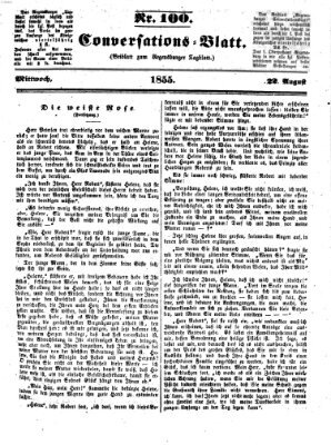 Regensburger Conversations-Blatt (Regensburger Tagblatt) Mittwoch 22. August 1855