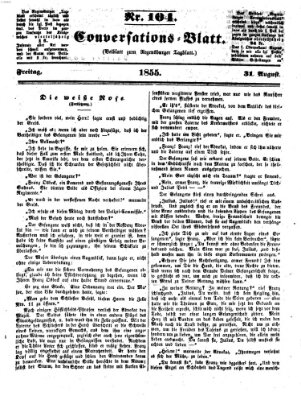 Regensburger Conversations-Blatt (Regensburger Tagblatt) Freitag 31. August 1855