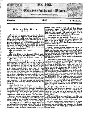 Regensburger Conversations-Blatt (Regensburger Tagblatt) Sonntag 2. September 1855