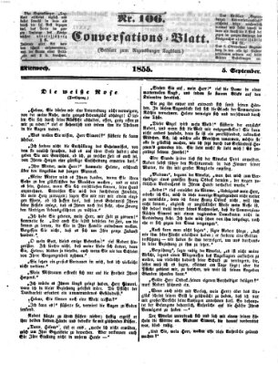 Regensburger Conversations-Blatt (Regensburger Tagblatt) Mittwoch 5. September 1855