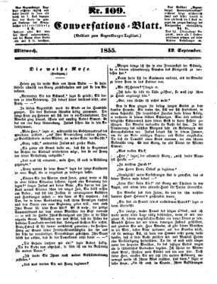 Regensburger Conversations-Blatt (Regensburger Tagblatt) Mittwoch 12. September 1855