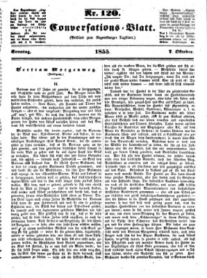 Regensburger Conversations-Blatt (Regensburger Tagblatt) Sonntag 7. Oktober 1855