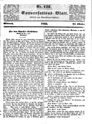 Regensburger Conversations-Blatt (Regensburger Tagblatt) Mittwoch 24. Oktober 1855