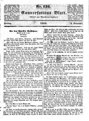 Regensburger Conversations-Blatt (Regensburger Tagblatt) Freitag 2. November 1855