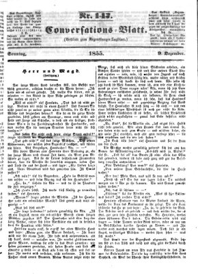 Regensburger Conversations-Blatt (Regensburger Tagblatt) Sonntag 9. Dezember 1855