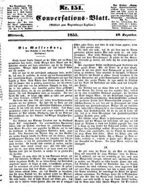 Regensburger Conversations-Blatt (Regensburger Tagblatt) Mittwoch 19. Dezember 1855