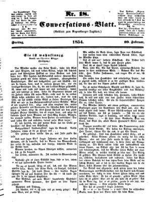 Regensburger Conversations-Blatt (Regensburger Tagblatt) Freitag 10. Februar 1854