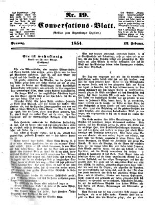 Regensburger Conversations-Blatt (Regensburger Tagblatt) Sonntag 12. Februar 1854