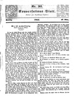 Regensburger Conversations-Blatt (Regensburger Tagblatt) Sonntag 12. März 1854