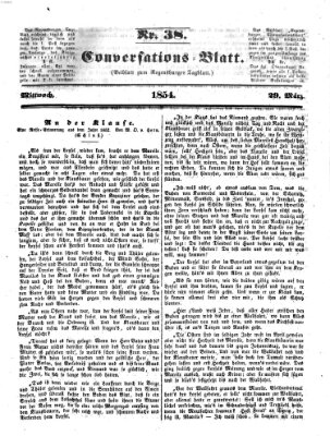 Regensburger Conversations-Blatt (Regensburger Tagblatt) Mittwoch 29. März 1854