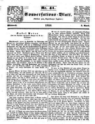 Regensburger Conversations-Blatt (Regensburger Tagblatt) Mittwoch 5. April 1854